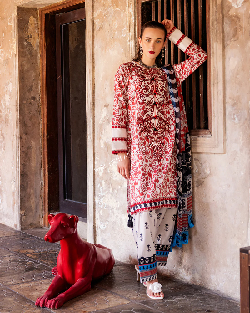 Traditional Block Print Lawn Suit